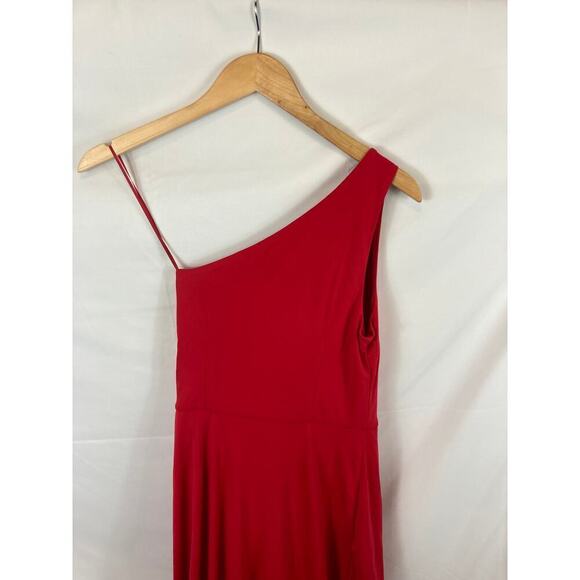 Kate Young for Target One Shoulder Red Dress Size 4 - Picture 7 of 8